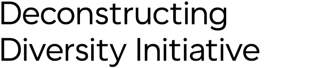 Mobile Wordmark for the Deconstructing Diversity Initiative (DDI)